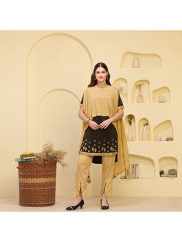 First Resort by Ramola Bachchan - Women's Embroidered Kurta with Pant & Dupatta