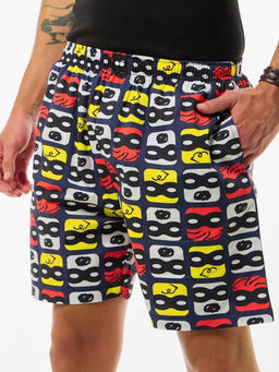 Bewakoof - Men's Blue Peanuts All Over Printed Boxers