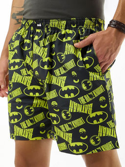 Bewakoof - Official DC Men's Black Batman All Over Printed Boxers
