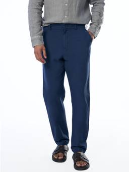TERRA LUNA - Don Chino Khadi Trousers Sunset Navy Blue