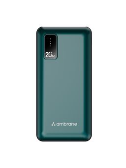 Ambrane - Capsule 20 20000 mAh Lithium Polymer Power Bank Green