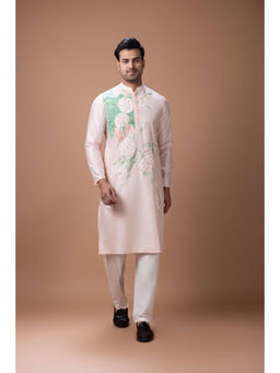 PRIYANKA HARALALKA - Powder Pink Kurta and Pyjama Set
