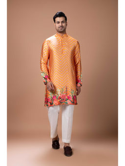 PRIYANKA HARALALKA - Orange Kurta and Pyjama Set