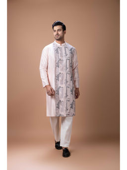 PRIYANKA HARALALKA - Powder Pink Kurta and Pyjama Set