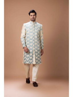PRIYANKA HARALALKA - Beige Sherwani and Pyjama Set