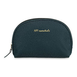 NFI Essentials - Stylish Semicircle Travel Organiser Cosmetic Pouches (Dark Green) (One Size)