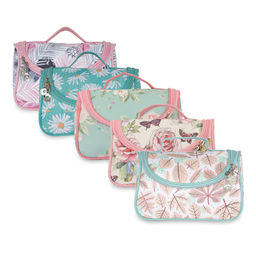 NFI Essentials - Floral Print Cosmetics Pouch Makeup (Pack Of 5)