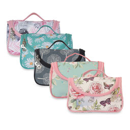 NFI Essentials - Floral Print Cosmetics Pouch Makeup (Pack Of 5)