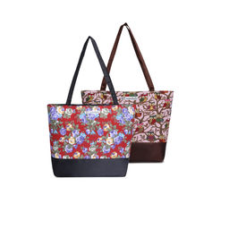 NFI Essentials - Tote Bag For Women With Zip, Stylish Polyester Canvas Blend Handbag