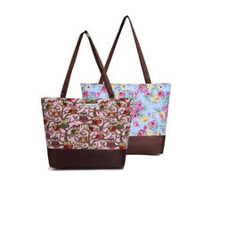 NFI Essentials - Tote Bag For Women With Zip, Stylish Polyester Canvas Blend Handbag