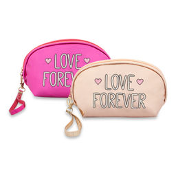 NFI Essentials - Pack Of 2 Flashy Cosmetics Makeup Pouches (One Size)