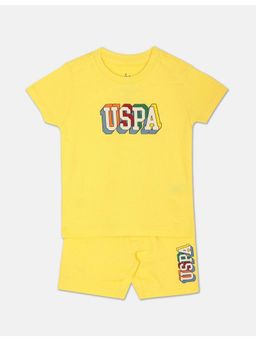 U.S. POLO ASSN. - Boys Yellow Printed (Set of 2)