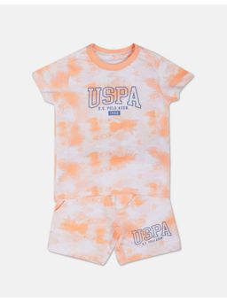 U.S. POLO ASSN. - Boys Coral Abstract Print (Set of 2)