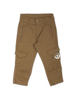 U.S. POLO ASSN. - Mid Rise Brown Solid Cargo Pant