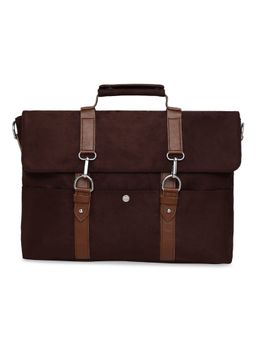 MBOSS - Faux Leather 15.6 Inch Laptop Messenger Bag