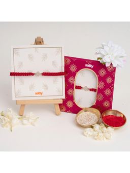 Salty - Shagun Pearl Cluster Rakhi for Bhaiya