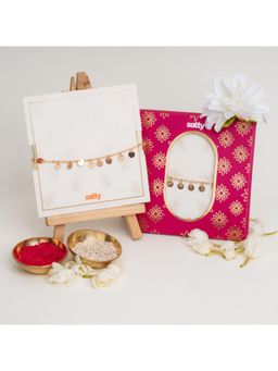 Salty - Coin Hanging Shagun Bandhan Rakhi for Bhabhi