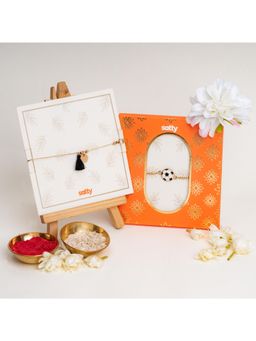 Salty - Football and Coin Tassle Rakhi Bandhan Lumba Rakhi for Bhaiya and Bhabhi