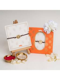 Salty Alpha - Evil Eye Nazar Brown Bandhan Rakhi for Bhaiya