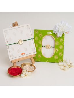 Salty Alpha - Evil Eye Nazar Green Bandhan Rakhi for Bhaiya