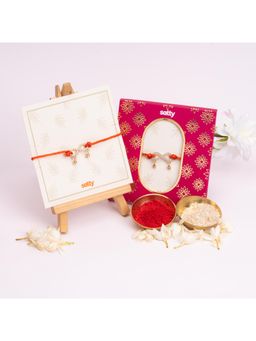 Salty Alpha - Anant Bandhan Orange Rakhi for Bhaiya