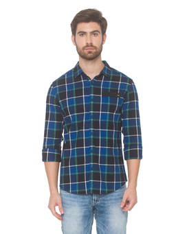 Spykar - Men Blue Slim Fit Shirt
