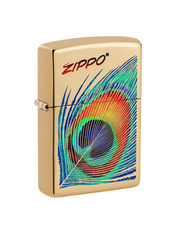 Zippo - Peacock Feather Design Windproof Pocket Lighter