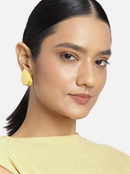 Estele - Gold Plated Classic Drop Shaped Stud Earrings for Women