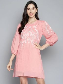 Scoup - Cotton Embroidered Shift Dress