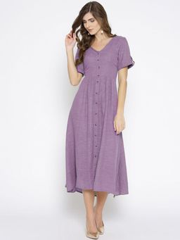 Scoup - Purple cotton dress