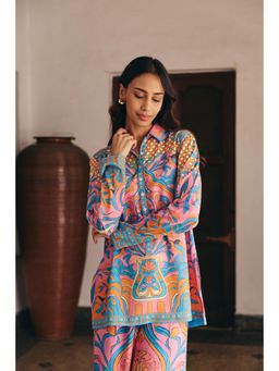 Muvazo - Fleur Ebauche Tunic Style Shirt