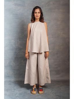 Thread Game - Women's Grey Embroidered Co-Ord Set