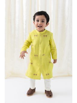 TIBER TABER - Boys Green Kurta & Pyjama