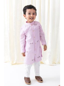TIBER TABER - Boys Purple Kurta & Pyjama