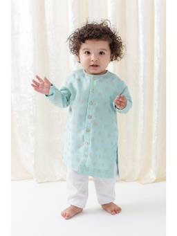 TIBER TABER - Boys Blue Kurta & Pyjama