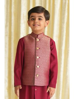 TIBER TABER - Boys Maroon Bundi Jacket
