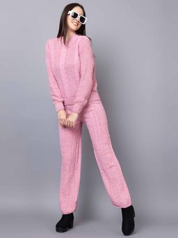 Kvetoo - Pink Self Design Co-Ord (Set of 2)