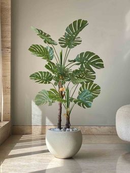 Mason Home - Artificial Dual Monstera Plant - 4 Feet