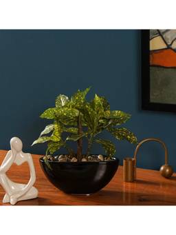 The Artment - Tropi Garden Croton Artificial Table Plant with Pot (H-27 Cm)