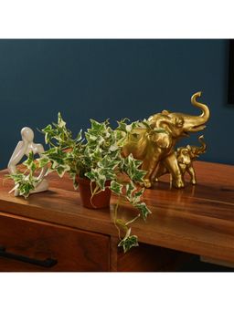 The Artment - German Maple Artificial Table Plant with Pot (H- 17 To 27 Cm)