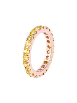 Kaj Fine Jewellery - Yellow Sapphire Stackable Eternity Ring in 18KT Yellow Gold