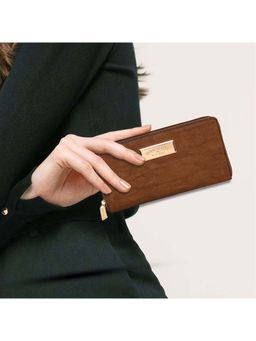 Kenneth Cole - Brown 270 Degree Zip-Around Women's Wallet