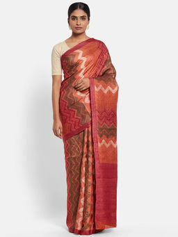 Fabindia - Silk Block Printed Sari without Blouse