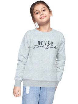 FUNKRAFTS - Grey Typographic Printed Sweatshirt