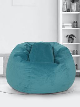 Eyda - Sea Green Velvet Bean Bag Cover without Beans - 2XL