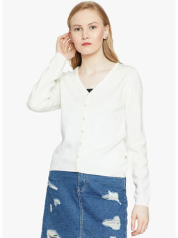 Madame - Women White Cardigan