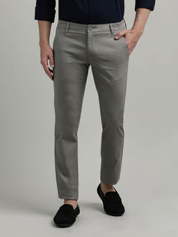 Crocodile - Solid Grey Casual Trouser