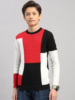 Monte Carlo - Black Cotton Full Sleeves Sweater