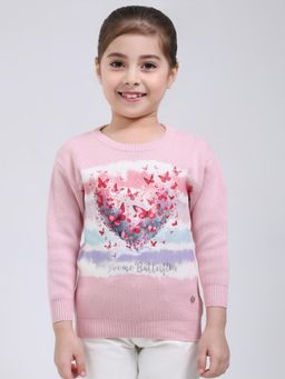 Monte Carlo - Pink Blended Full Sleeves Sweater