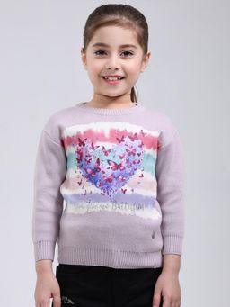 Monte Carlo - Lavender Blended Full Sleeves Sweater